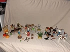 Vintage 1974 Playmobil Western Lot Including Cowboys, Horses & Native Americans
