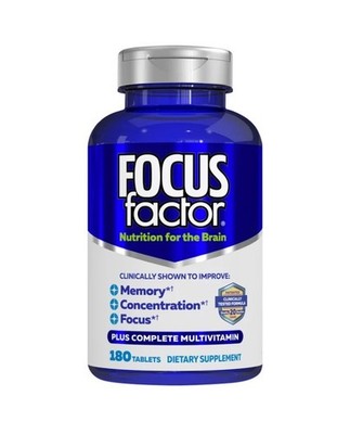 FOCUSfactor Nutrition for the Brain Dietary Supplement, 180 Tablets