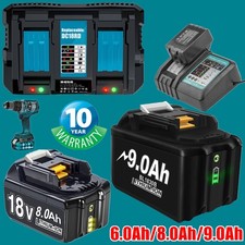 18V 9.0Ah 8.0Ah 6.0Ah Lithium Ion Battery for Makita BL1830B LXT BL1860 /Charger
