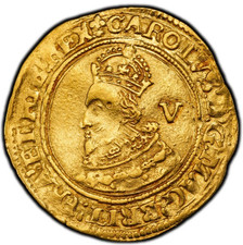 1625 Great Britain Charles I Gold Crown PCGS AU-55