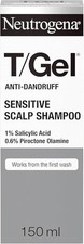Neutrogena T/Gel Anti-Dandruff Shampoo for Sensitive Scalp 1X 150ML UK