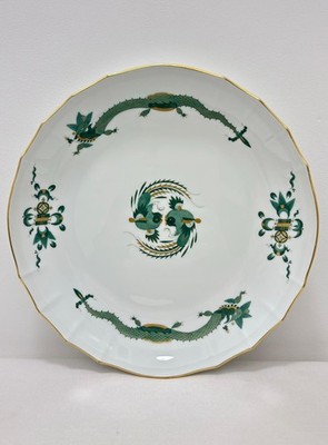 Meissen Schale Reicher Hofdrache grün Servierschale Beilagen Goldrand Top 1.Wahl