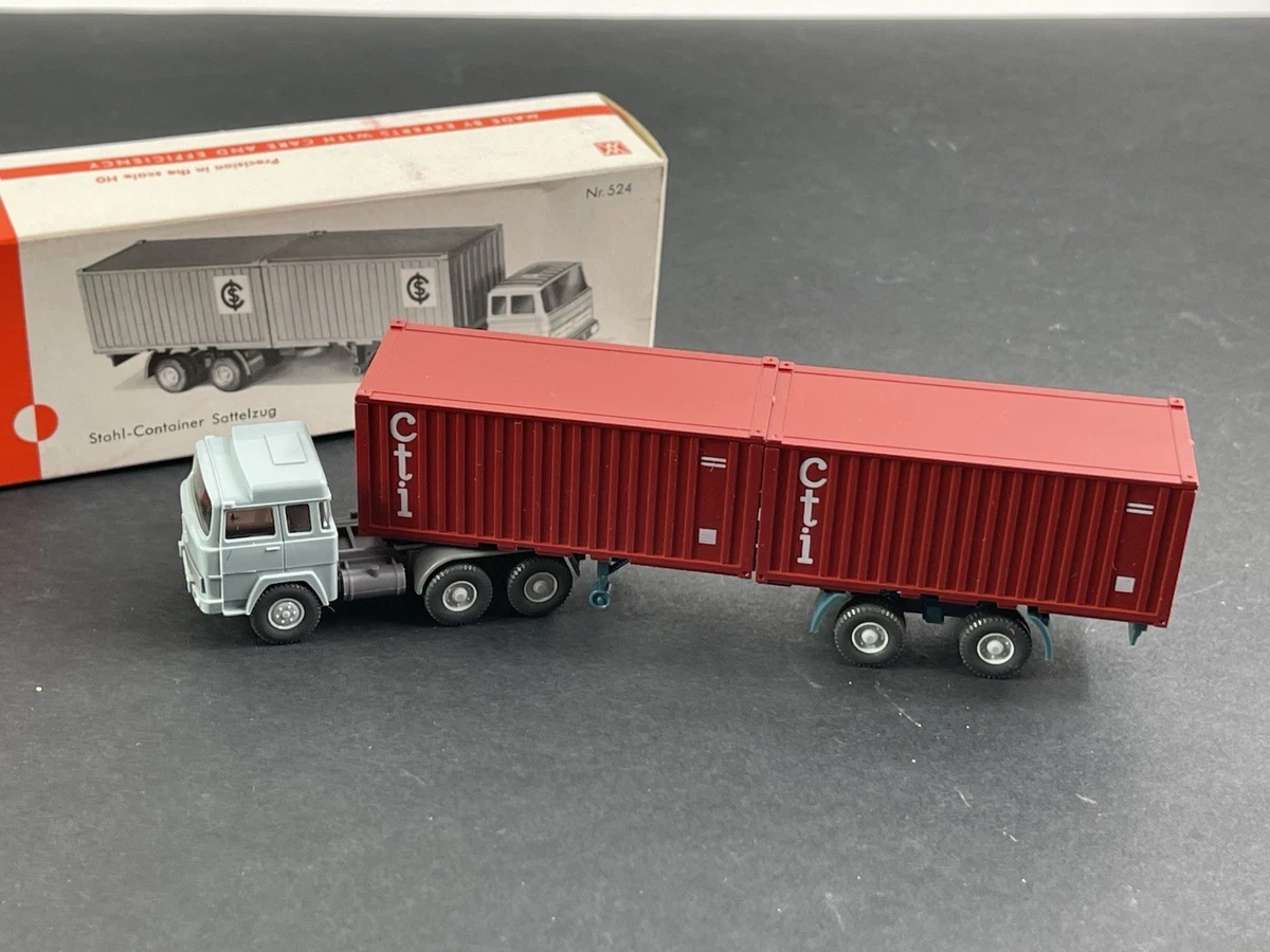 Wiking N°53 - Scania Turquoise/Bordeaux - Échelle 1/87 (HO) - Avec Boîte