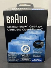 BRAUN Series Clean & Renew Refill Cartridges Fits All Cleaning Systems 3 Count