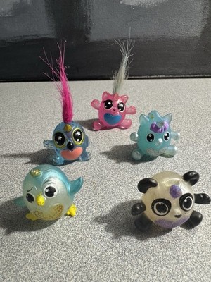 ZURU Rainbocorns Itzy Glitzy Mini Figures Lot of 5 Glitter Translucent Toys