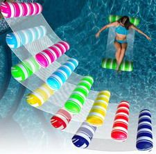 6 Pack Inflatable Pool Floats Adult Size Water Hammock,Water Floaties
