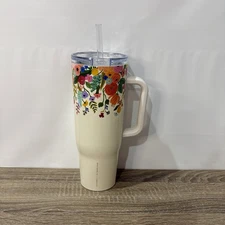 Rifle Paper Co Cruiser Insulated Tumbler with Handle Garden Party 40 oz