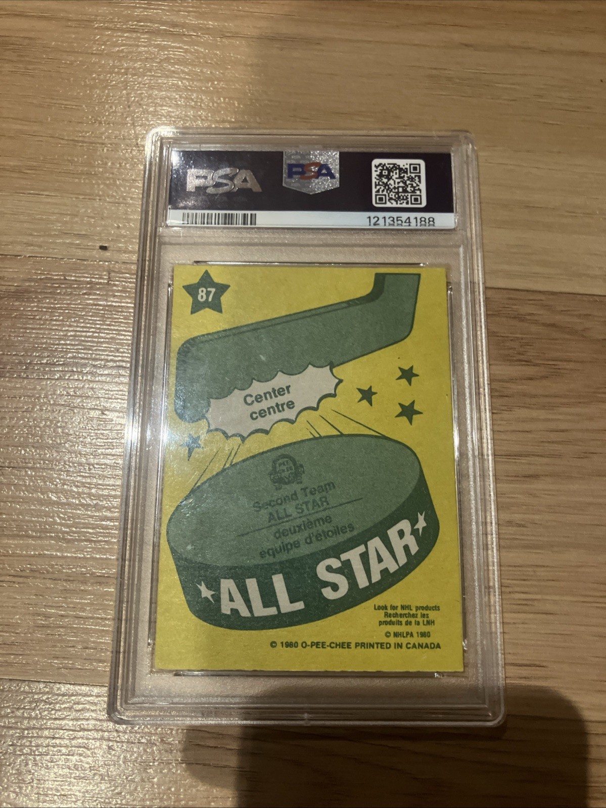 1980 opc #87 gretzky psa 9 (OC) view 6