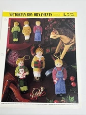 Victorian Boy Ornaments Annie's Attic Plastic Canvas Pattern Page