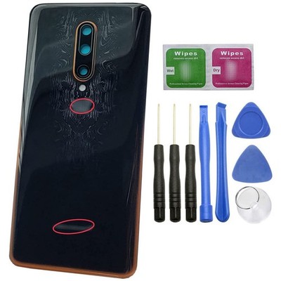for OnePlus 7T Pro Rear Panel Back Glass Door Cover Replacement with PreCut T...