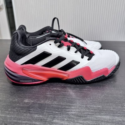 Adidas Barricade 13 White Black Red Men Tennis Pickleball Shoe