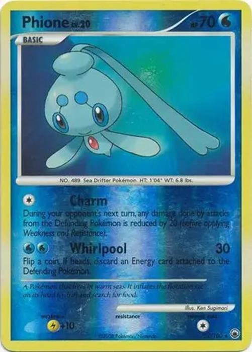 Phione - 27/100 - Pokemon Majestic Dawn Reverse Holo Rare HP