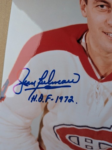 AUTOGRAPHED - Jean Beliveau 8x10 Photo Montreal Canadiens w/ ticket - Picture 2 of 4