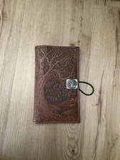 Oberon Design Tree Of Life Women’s Wallet In Saddle