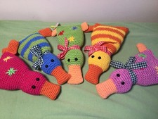 1 Amigurumi Ente  Schnatti  gehäkelt Baumwol...
