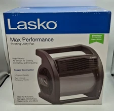 NEW!  Lasko Max Performance Pivoting Powerful Utility Fan Model U15720