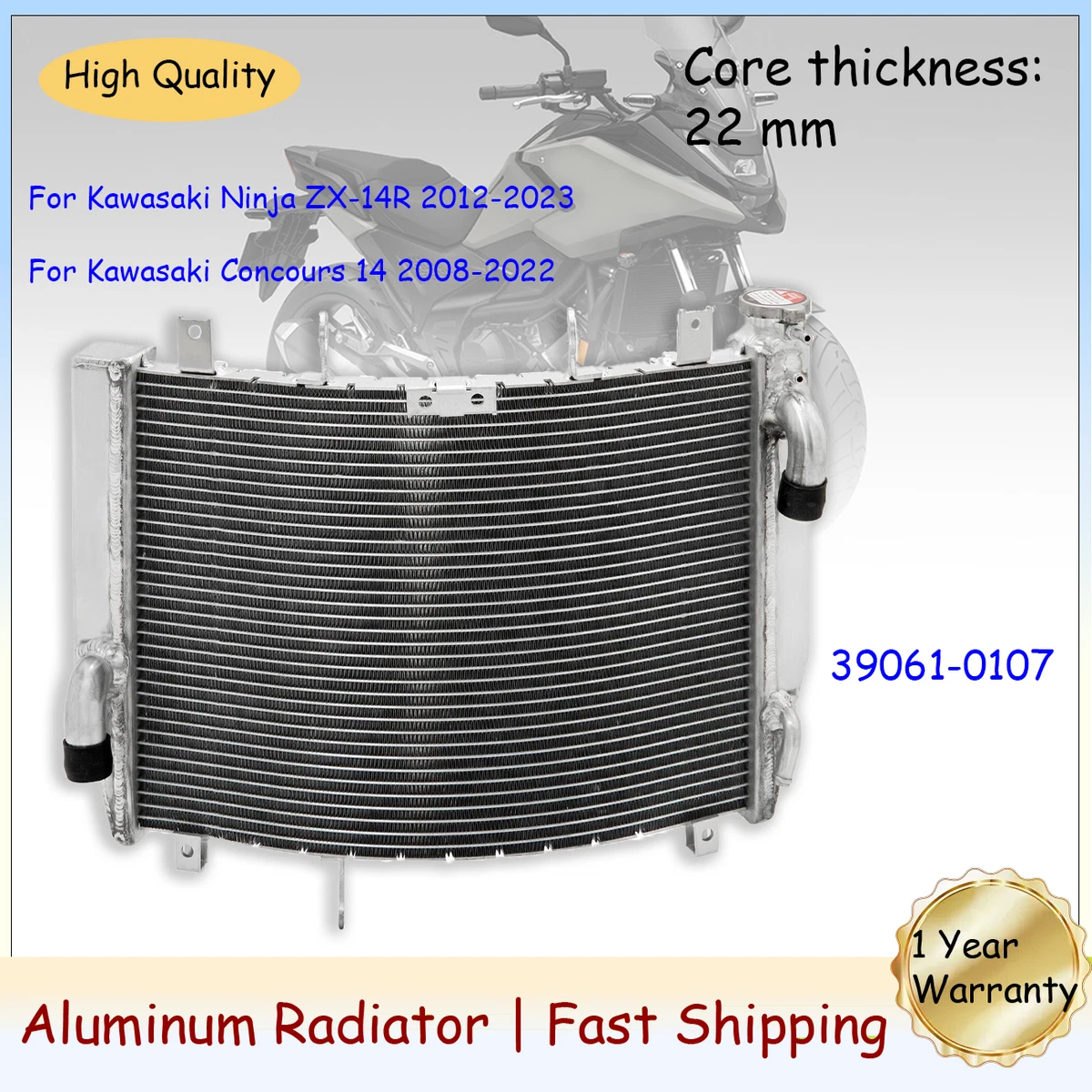 Motorcycle Radiators for Kawasaki Ninja ZX14 for sale | eBay