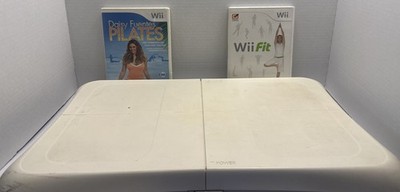 Nintendo Wii Balance Board W/ Fit And Daisy Fuentes Pilates-TESTED