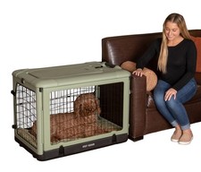 Pet Gear  The Other Door  4 Door Steel Crate for Dogs/Cats with Garage-Style ...