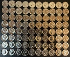 Lot of (80) Mint BU 2023-D Kennedy Half-Dollars from LOOMIS OBW Rolls