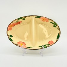 Franciscan Desert Rose Divided Vegetable Oval Bowl Vintage Earthenware 10.7"