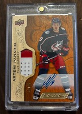 2023-24 Upper Deck Engrained 18-19 Update Jersey Auto Patch Artemi Panarin /65