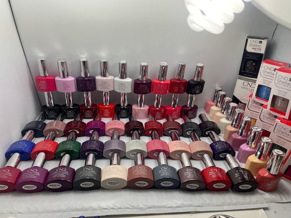 CND Shellac ネイルポリッシュセット 65 PC CND SHELLAC - (57) LUXE 60 Sec Removal GEL POLISH SET