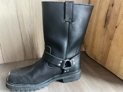 FOSTEX Biker Boots Gr. 43   NOS Vintage Engineer Harness Stiefel Leder OVP