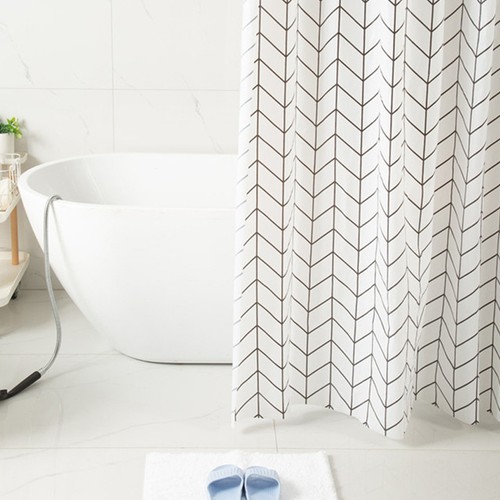 180*180cm PVEA Shower Curtain Farmhouse Waterproof Shower Curtain with Hooks - Picture 18 of 26