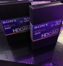 Lot of 2 Sony BCT-40HD HDCam Videocassette 40 Min Digital HDVS