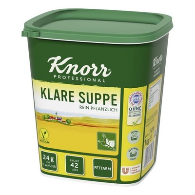 Knorr Klare Suppe Bouillon rein pflanzlich, 1er Pack (1 x 1 kg) Einzelpackung