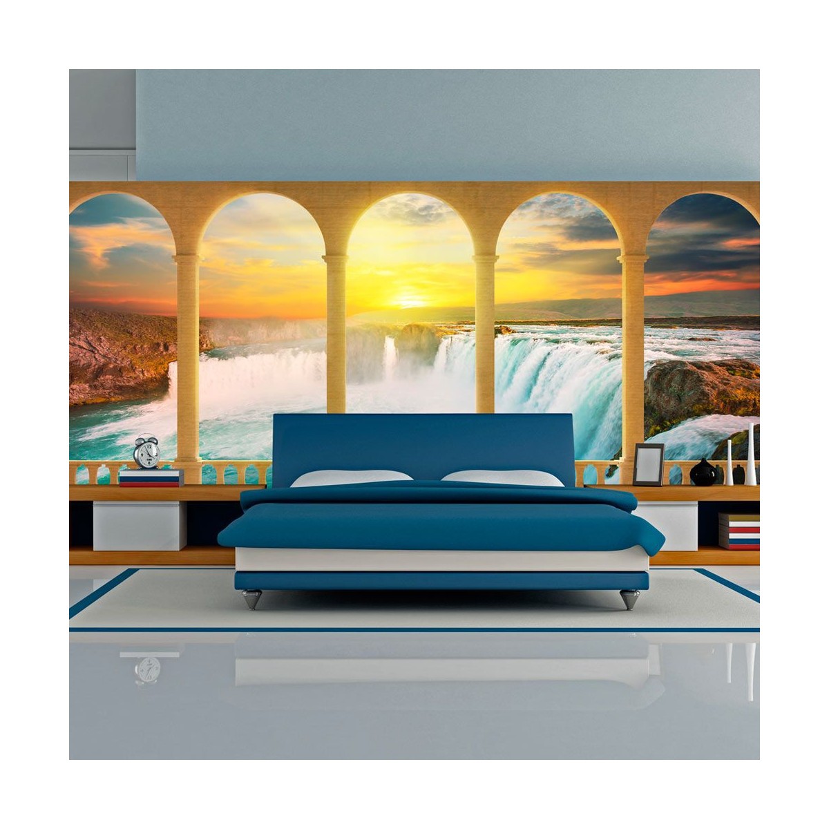 Grand Papier Peint Panoramique Cascade Niagara Falls XXL 270x550cm