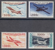 France 1954 MNH Mi 887-990 Sc C29-C32 Avions. Aviation set. Superbe. LUXE **