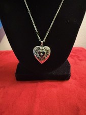 Heart Locket 20 In. W/2 In. Ext. Opens And Places For Pictures, Stainless Steel