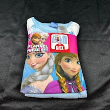 Disney Girls Pajamas 6Y Frozen Blue Long Sleeve NWT