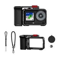Aluminum Handheld Case Cover Hand Grip Lens Cap Set For DJI OSMO ACTION 6 Camera