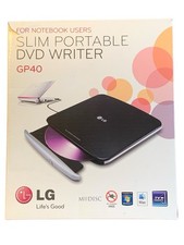 LG Slim Portable DVD Writer GP40 USB External...