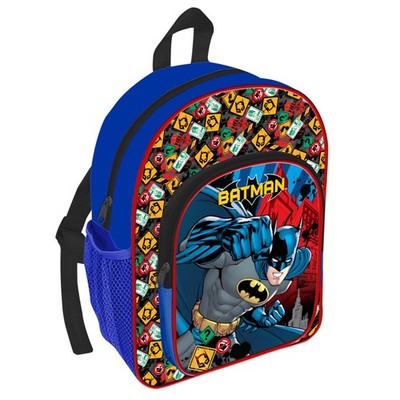 Batman DC Comics Backpack Blau Schule Kindergarten Rucksack Kinder Lunchbox 30cm