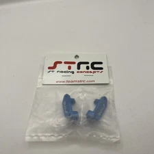 STRC ST2432B BLUE ANODIZED CASTER BLOCKS for TRAXXAS DRAG SLASH  /  BANDIT 2wd
