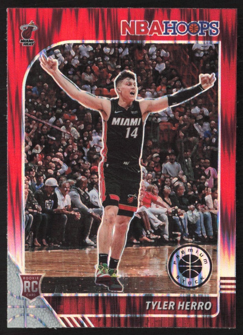 2019-20 Hoops Premium Stock Red Shock Prizm Tyler Herro #210 ES6