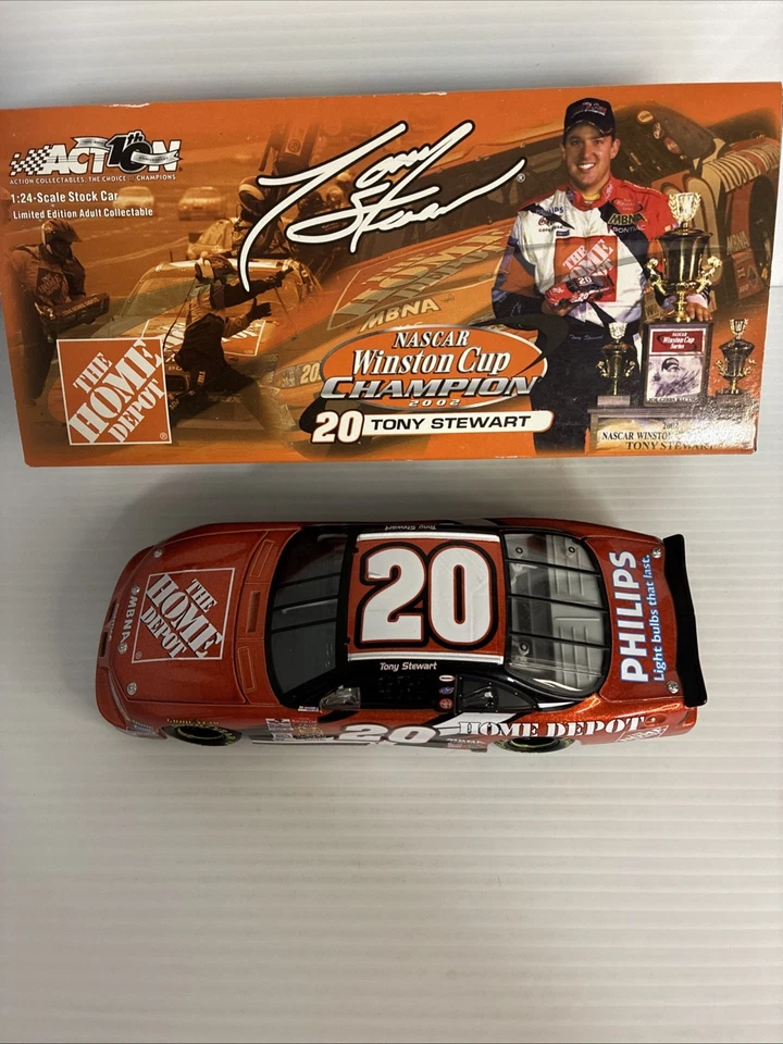 De colección Tony Stewart Home Depot Winston Cup Championship 2002 Gran Premio 1:24 Nuevo en caja Foto 3 de 4