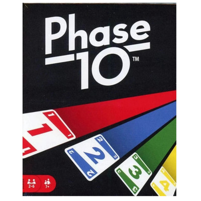 Mattel Games Phase 10 Card Game Board Game Family Game 2-6 Players