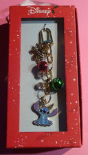 Disney Stitch Christmas Tree Holiday Bling Bag Charm/Keychain NEW BOX SO CUTE
