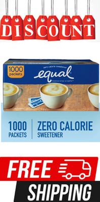 Equal Zero Calorie Sweetener, Dissolves quickly (1,000 count.) FREE SHIPPING