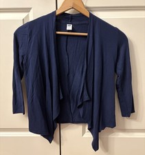 EUC Old Navy Girls Size Small 6-7 Navy Open Front Cardigan