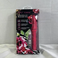 NEW Betsey Johnson Cordless 5-in-1 Manicure Tool Drill Stocking Stuffer Travel