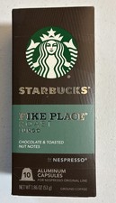 Starbucks Nespresso Original Line Espresso Pikes Place Roast Capsules - 10 Count