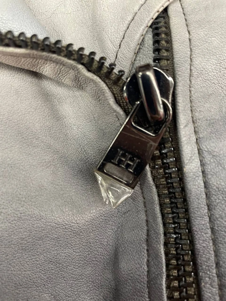 Chaqueta de Moto Haute Hippie para Mujer XS Negra Blanca Cuero de Cordero Flecos Motociclista Occidental Foto 4 de 4