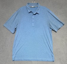 Travis Mathew polo shirt Mens XL Blue Pima Cotton Golf
