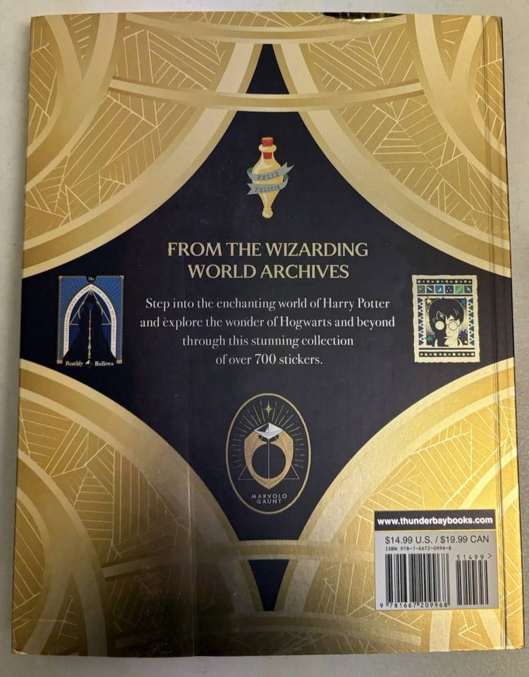 Harry Potter Stickers, Paperback by Thunder Bay Press LIKE NEW Foto 2 de 4